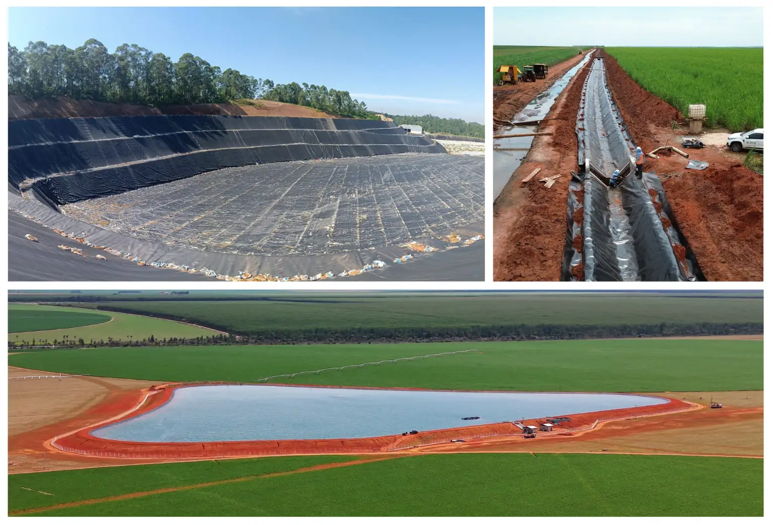 Geomembrana PEAD em mineração, lixiviação, aterros, usinas e PCH